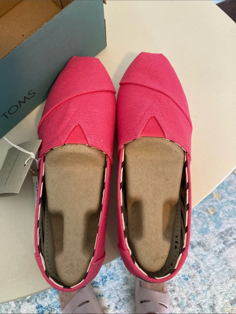 Women's TOMS Slip-On Canvas Alpargata Classic Shoes NIB